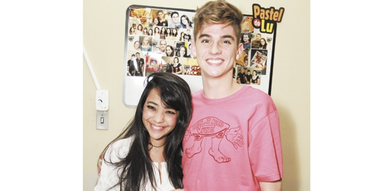 Letícia Silverio e Júlio Wirz no Pastel do Lu 